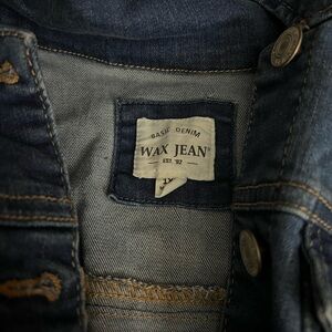 Slightly cropped jean jacket